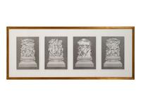 Jack Nixon (American, b. 1956) Four lithographs depicting Michigan Avenue Bridge Statuary