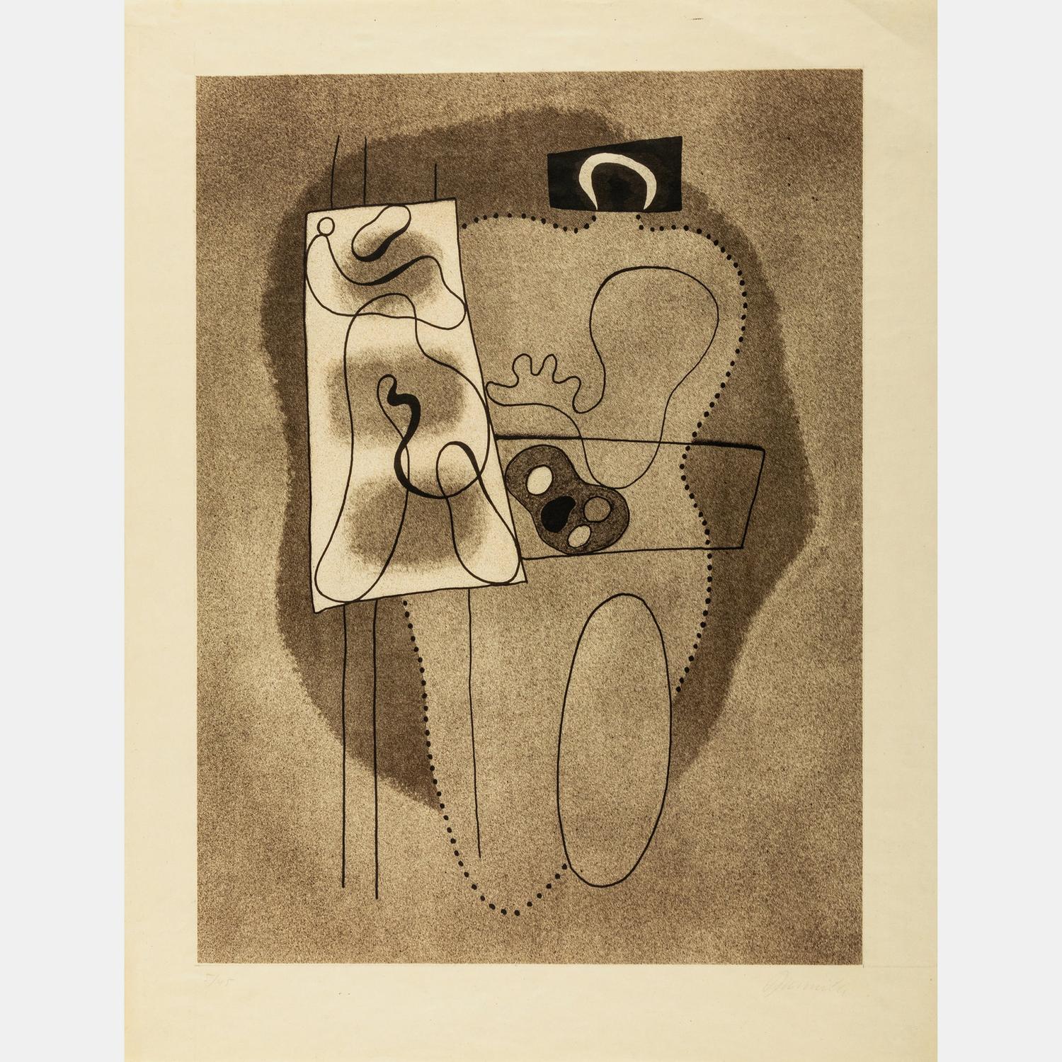 Der Maler , 1930 and Gilgamesch hat viele Qualen erdulden (a pair of works)