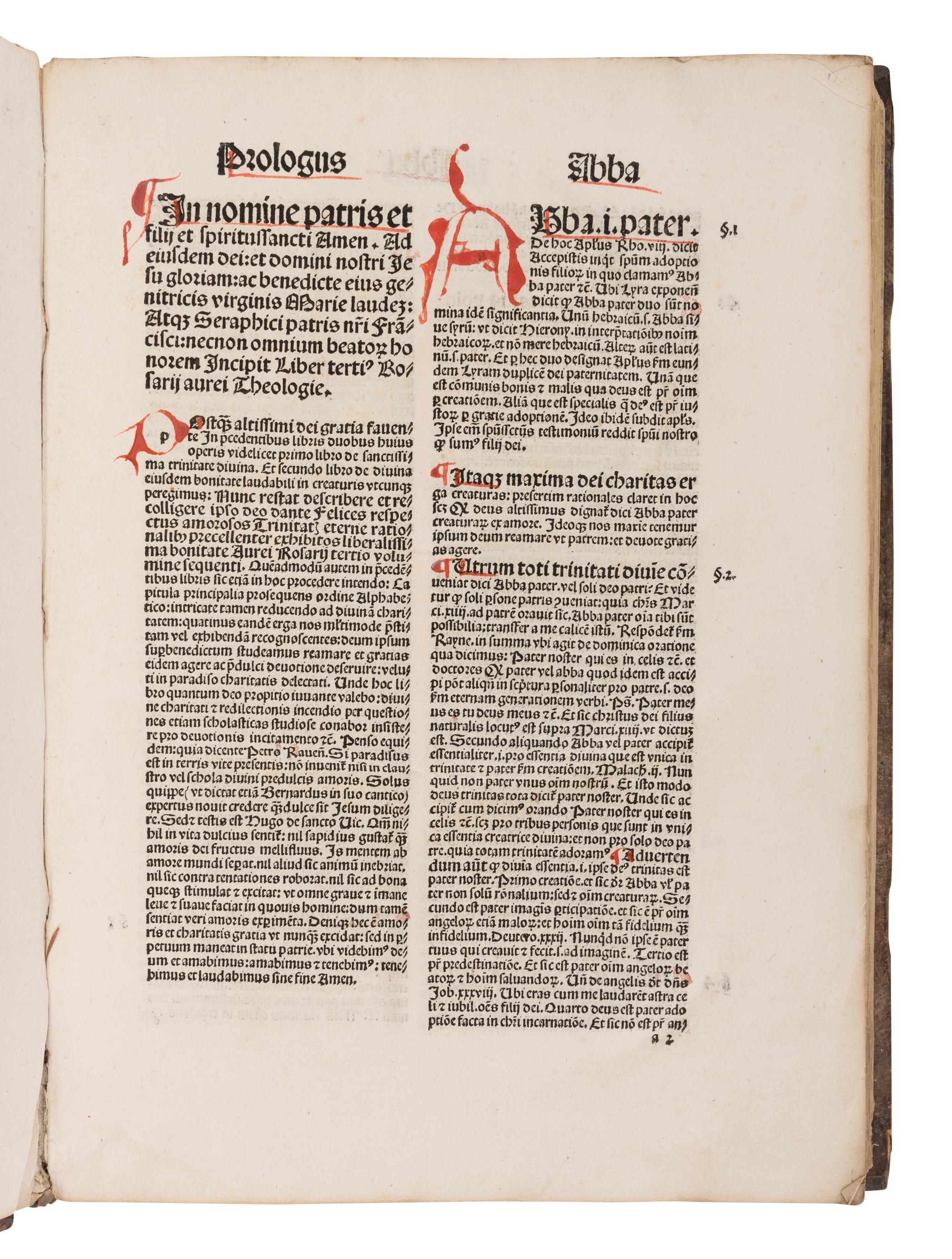 [INCUNABULA]. TEMESVAR, Pelbartus Ladislaus de (1430-1504). Tertius Liber Rosarii Theologie Aurei. Hagenau: Heinrich Gran for Johann Rynmann of Augsburg, 1507.