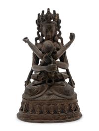 Seven Asian Bronze Figures of Buddha and Bodhisattvas