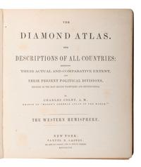 [MAPS & ATLASES]. COLBY, Charles (1830-1866). The Diamond Atlas...The Western Hemisphere. New York: Samuel N. Gaston, 1857.