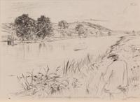 James Abbott McNeill Whistler, (1834-1903), Sketching (from Passages from Modern English Poets), 1861