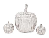 An Italian Silver Pumpkin-Form Box Retailed by Tiffany & Co.