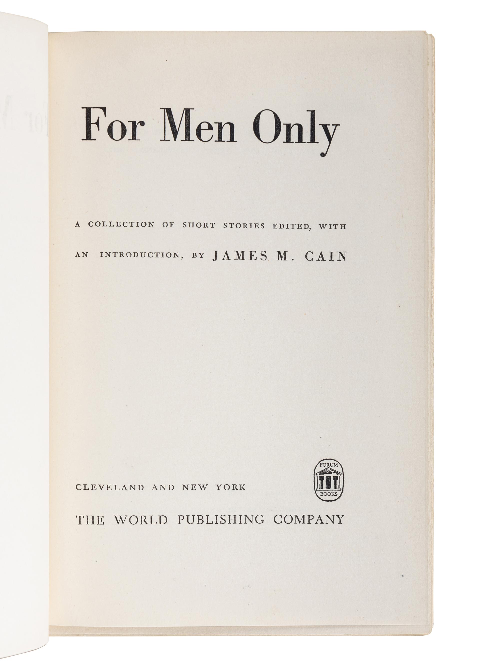 CAIN, James M. (1892-1977). The Moth . New York: Alfred A. Knopf, 1948.