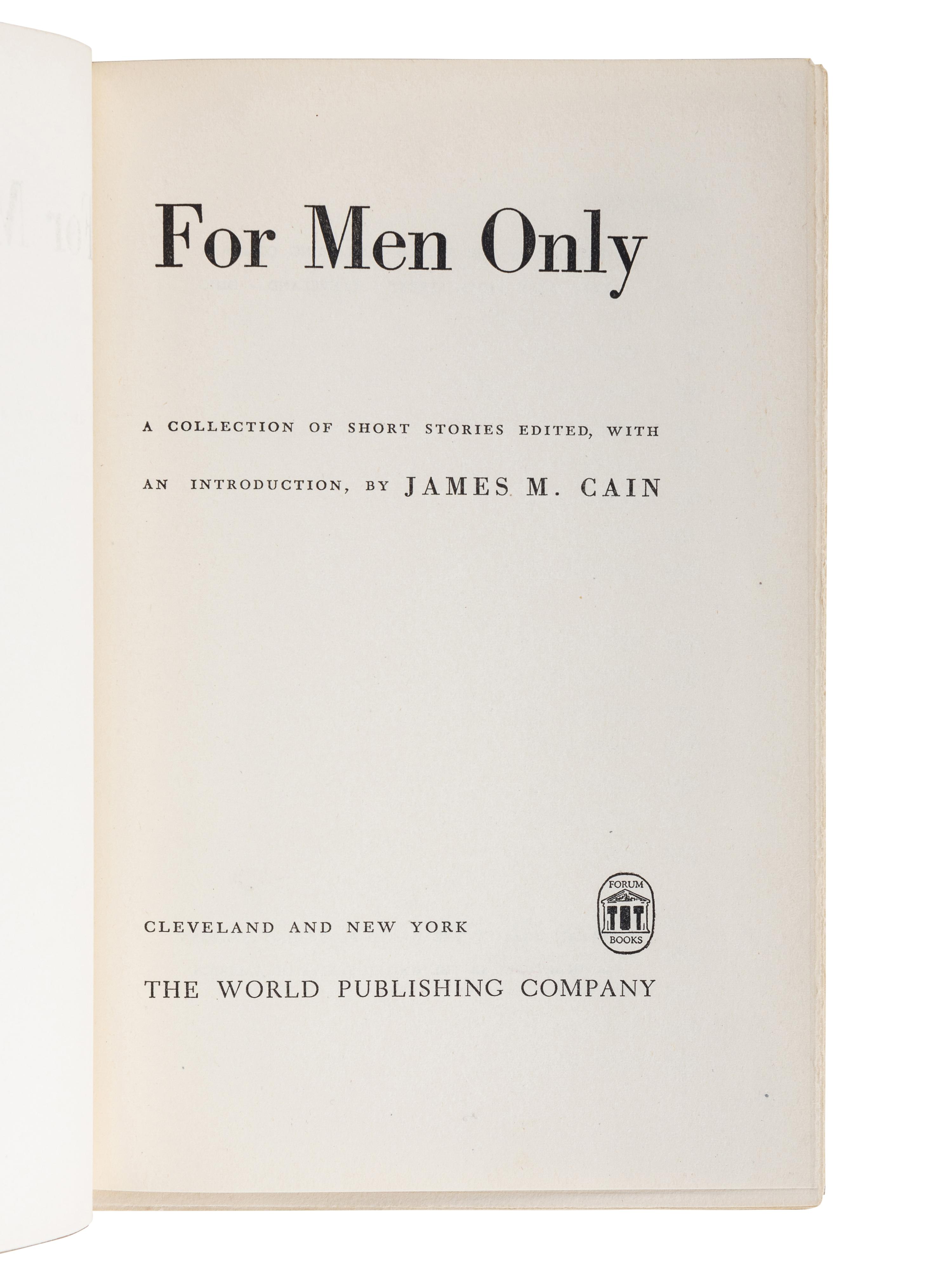 CAIN, James M. (1892-1977). The Moth . New York: Alfred A. Knopf, 1948.