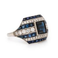 Sapphire and Diamond Ring