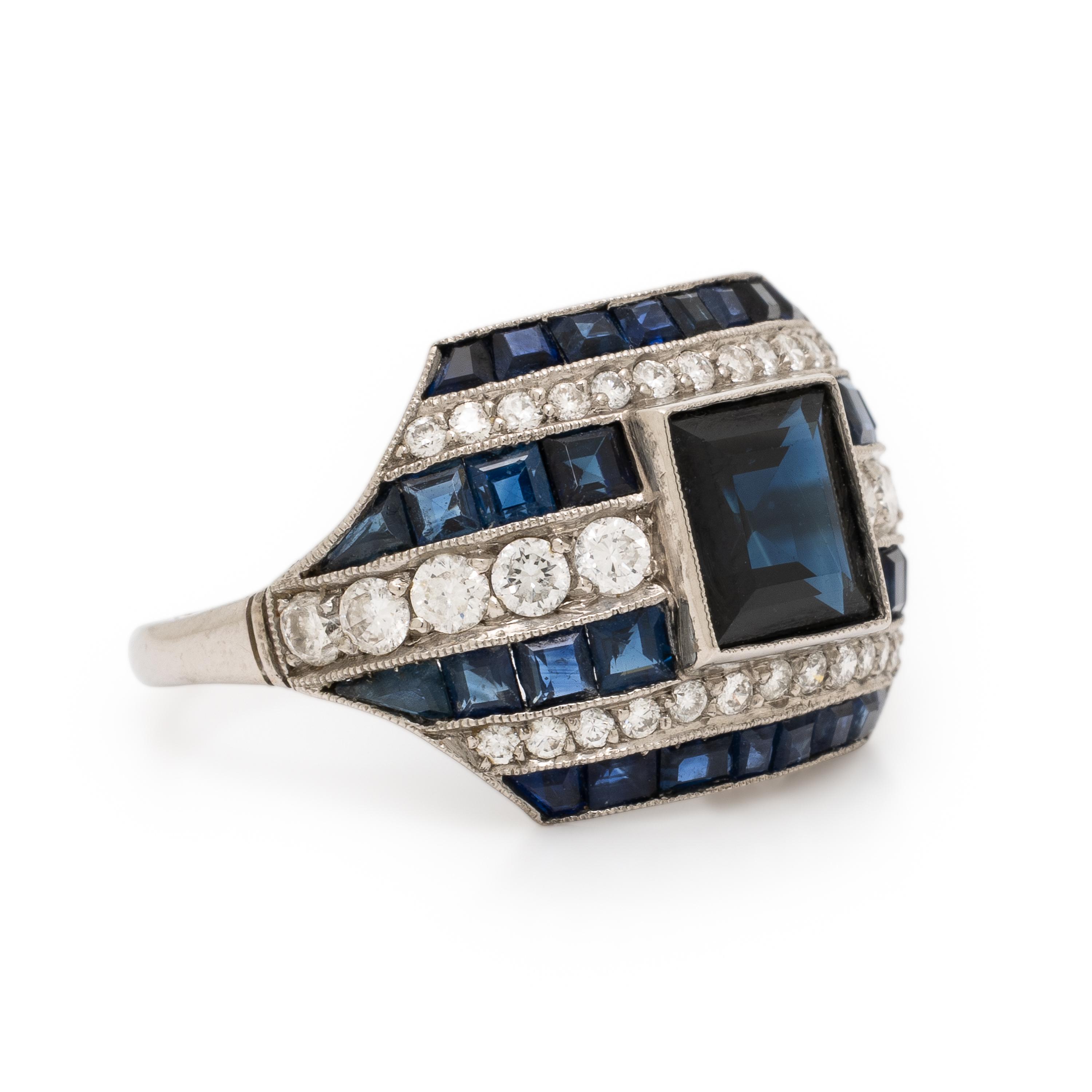 Sapphire and Diamond Ring