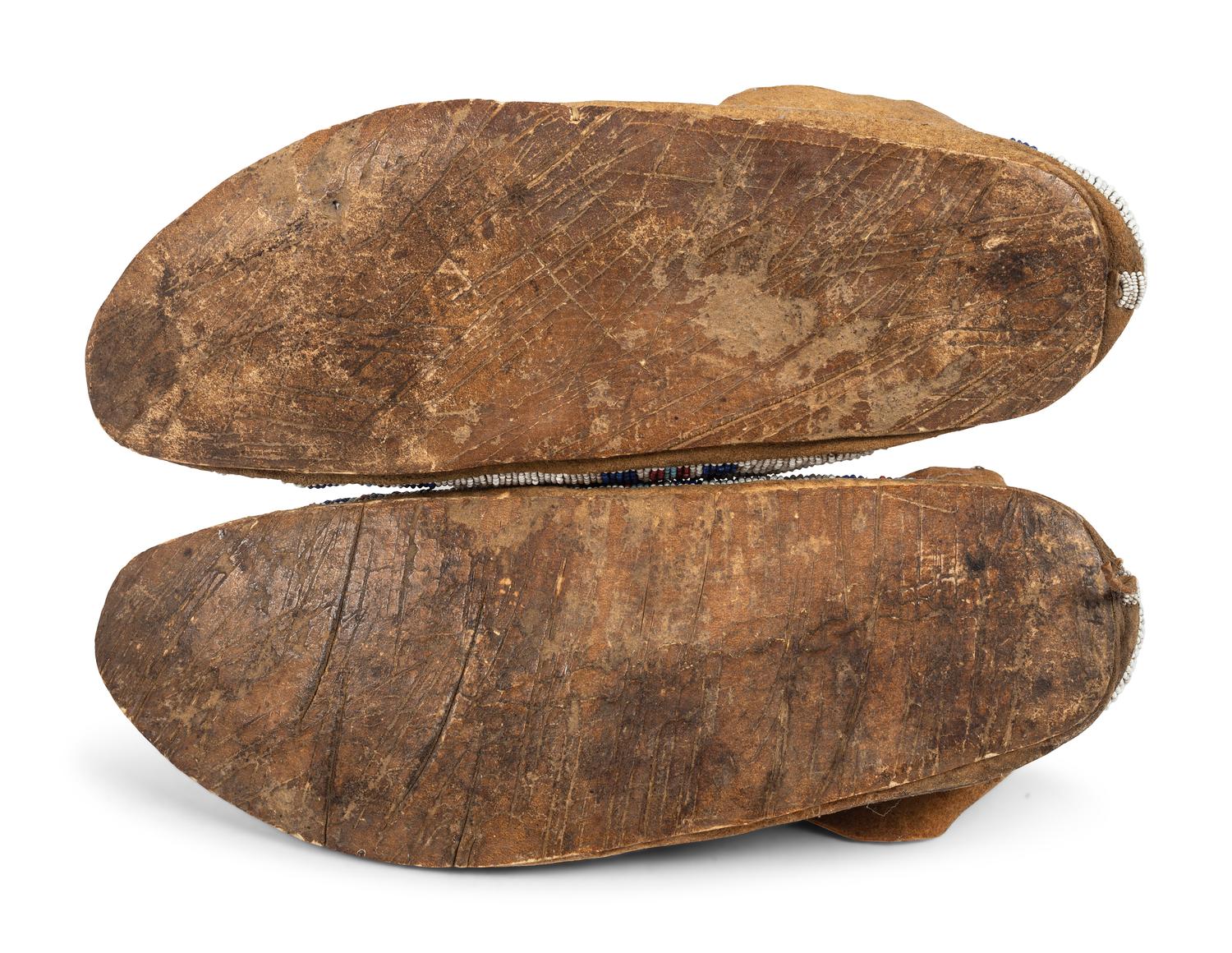 Sioux Beaded Hide Moccasins