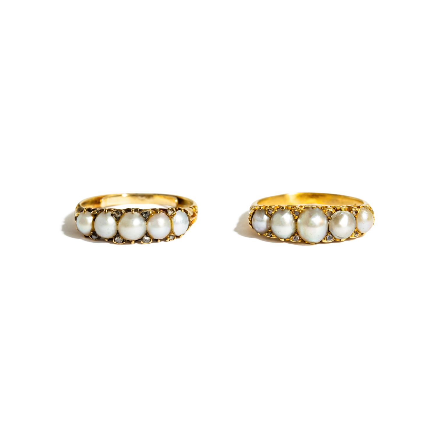 ANTIQUE, COLLECTION OF PEARL RINGS