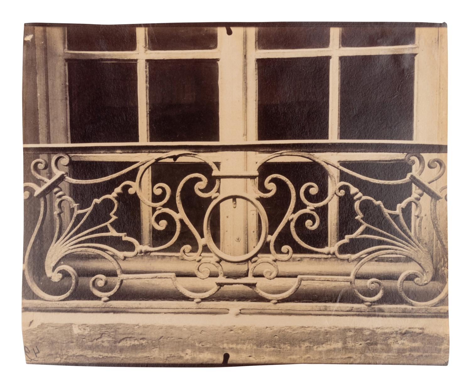 A pair of photographs ( Balcon, Louvre; Ancien Monastère des Bénédictins anglais, 269 rue Saint-Jacques )