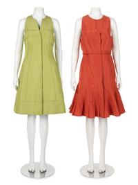 Two Chado Ralph Rucci Sleeveless Dresses, 2000-2010s