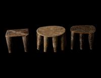 Three Nupe Wood Stools
