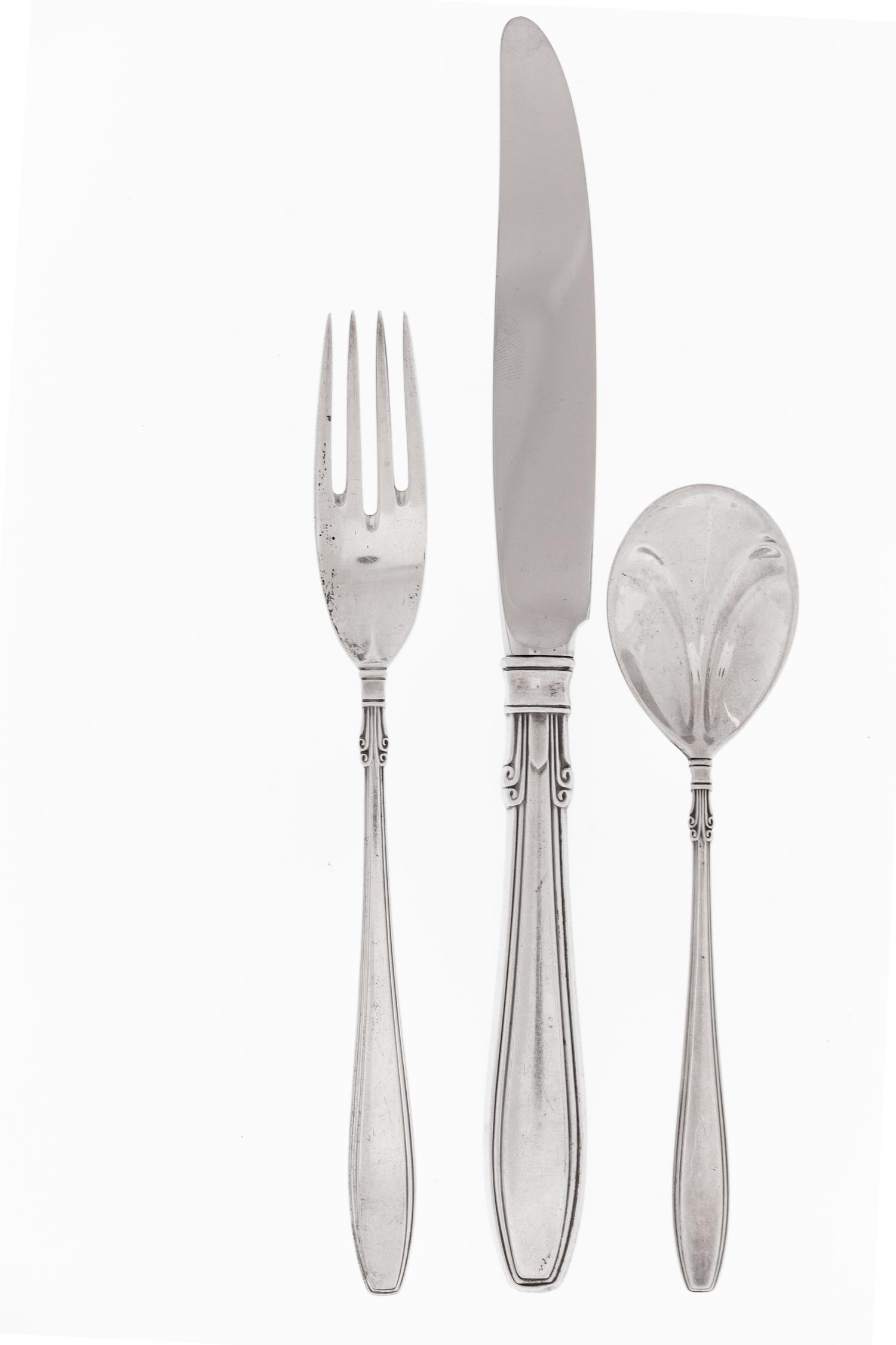 An American Silver Flatware Service