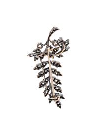 DIAMOND LEAF BROOCH