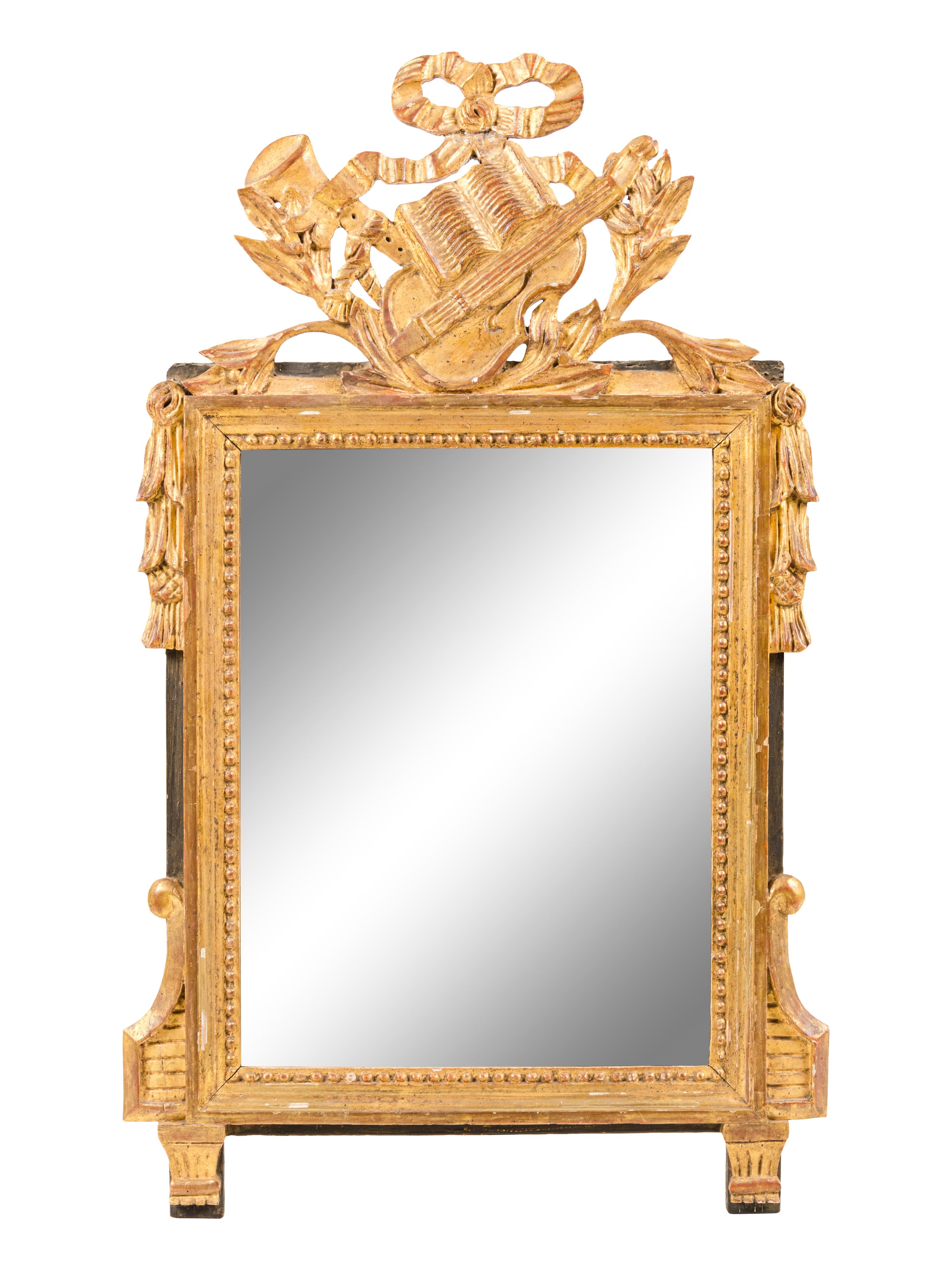 A Louis XVI Style Giltwood Mirror