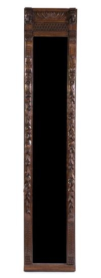 A Renaissance Revival Pier Mirror, Height 90 x width 18 1/2 inches.