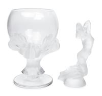 A Lalique Bagheera Vase and Danseuse Nue Figure