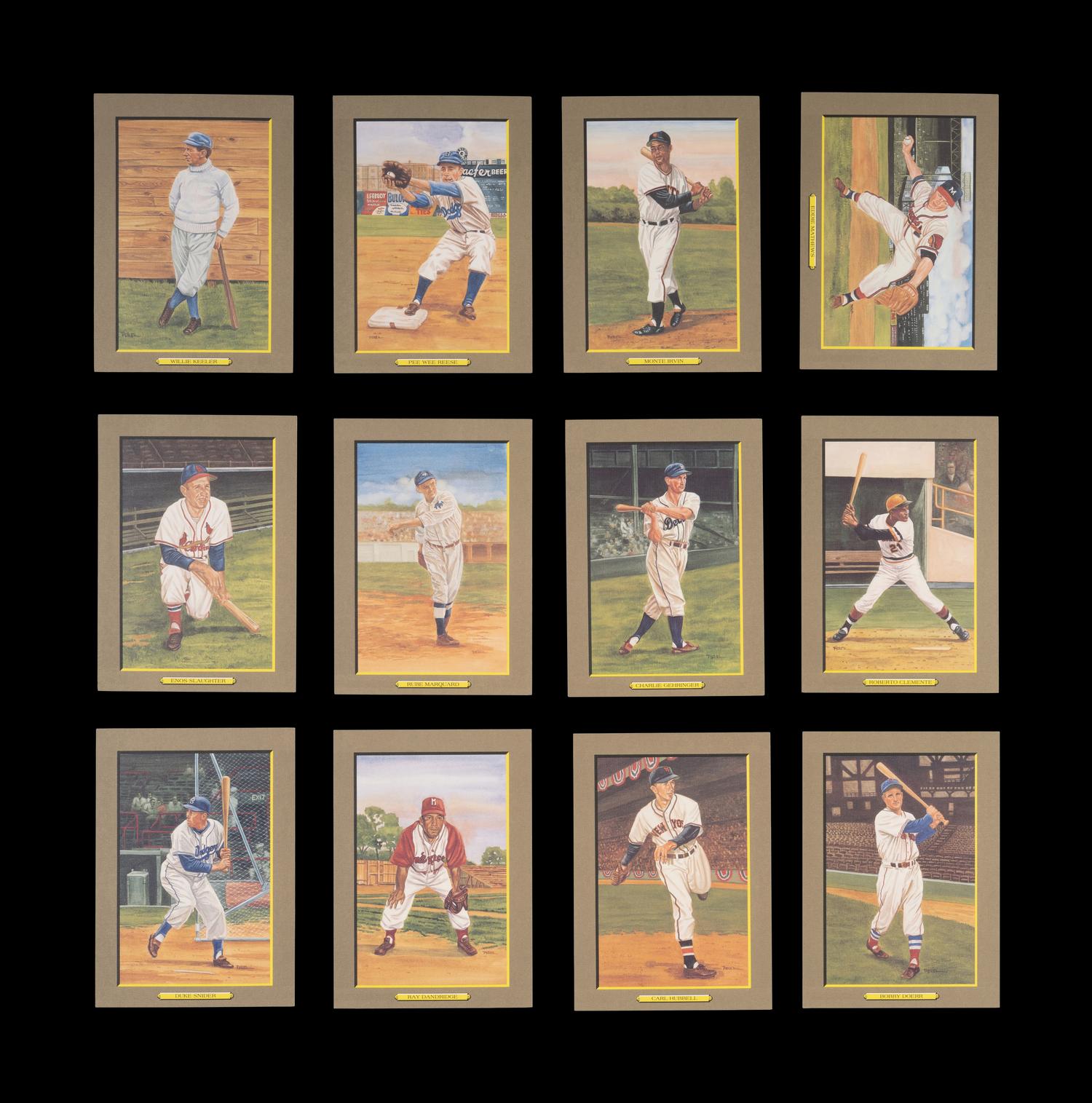 A Complete Run of 1984-97 Series One Through Nine Perez-Steele Baseball Hall of Fame Great Moments Cards