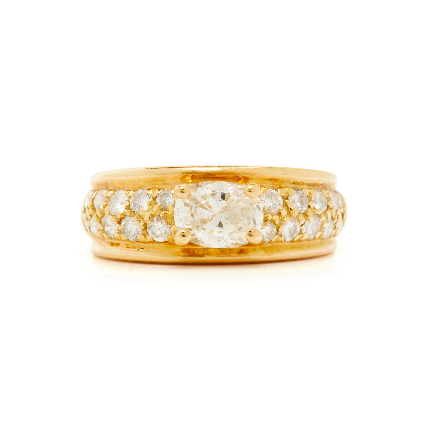 BOUCHERON, YELLOW GOLD AND DIAMOND RING
