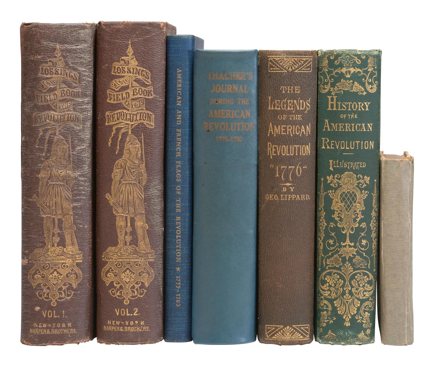 [REVOLUTIONARY WAR]. Group of titles related to the American Revolution.