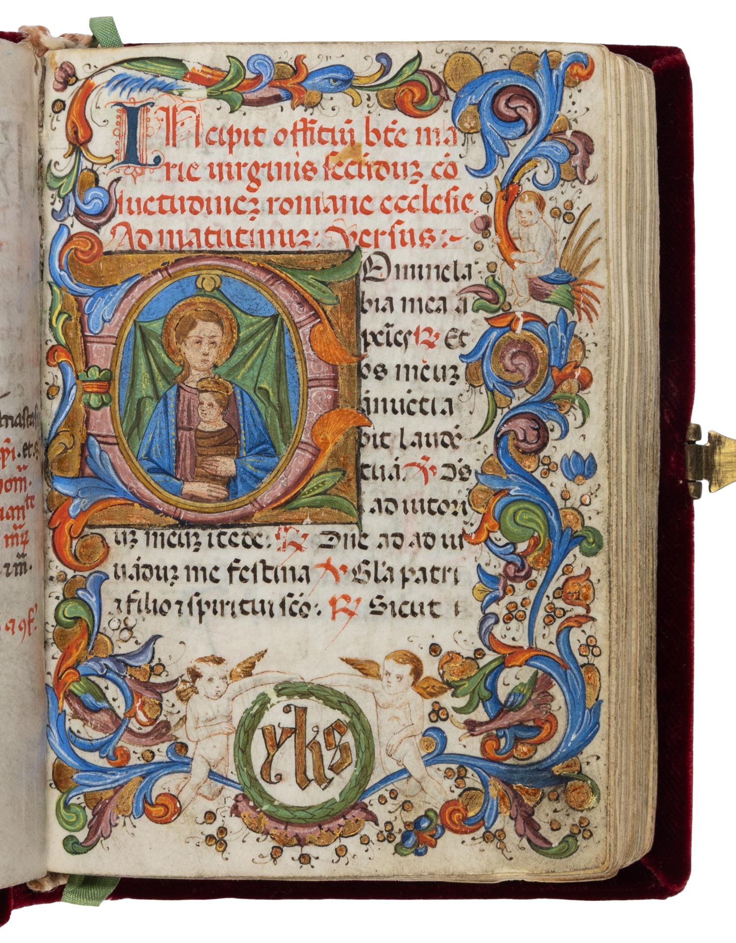 BARTHOLOMEO D’ANTONIO VARNUCCI WORKSHOP (active Florence 1412/13 – c. 1479) Book of Hours, in Latin, illuminated manuscript on parchment [Italy, Florence, c. 1450]