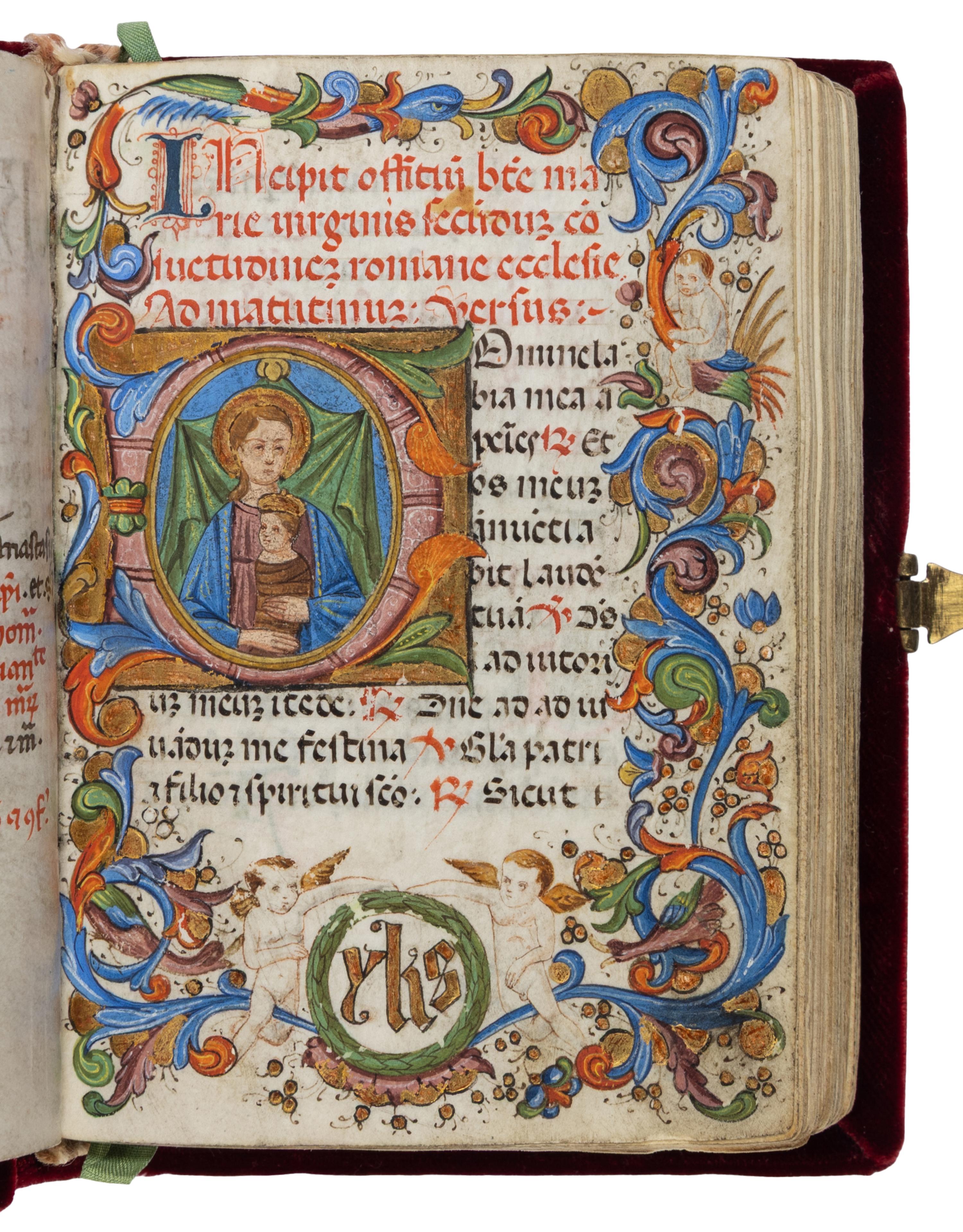 BARTHOLOMEO D’ANTONIO VARNUCCI WORKSHOP (active Florence 1412/13 – c. 1479) Book of Hours, in Latin, illuminated manuscript on parchment [Italy, Florence, c. 1450]