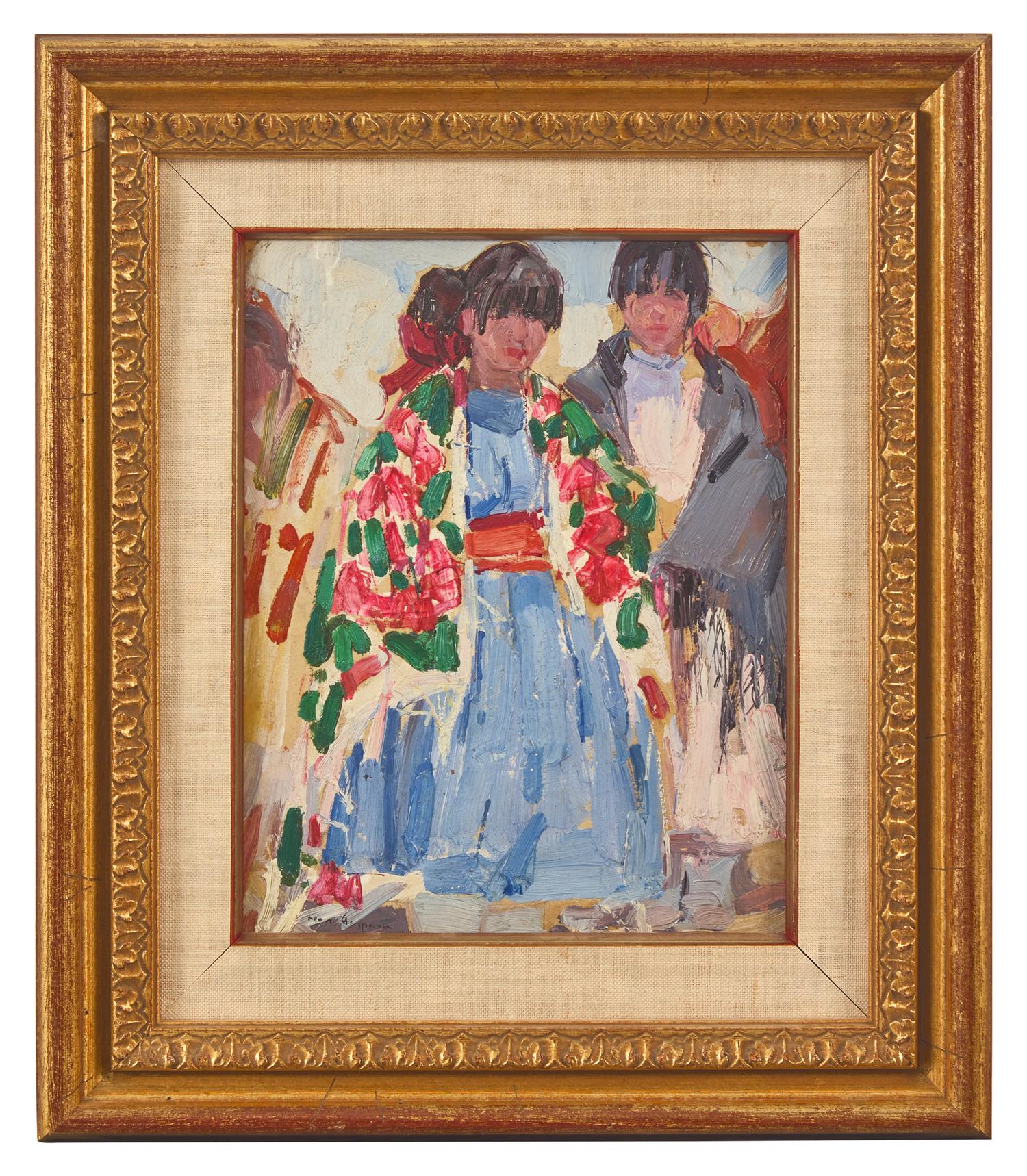 Two Taos Pueblo Women , 1917