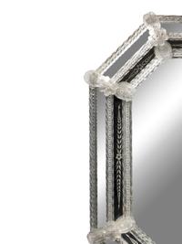 A Venetian Etched Glass Mirror