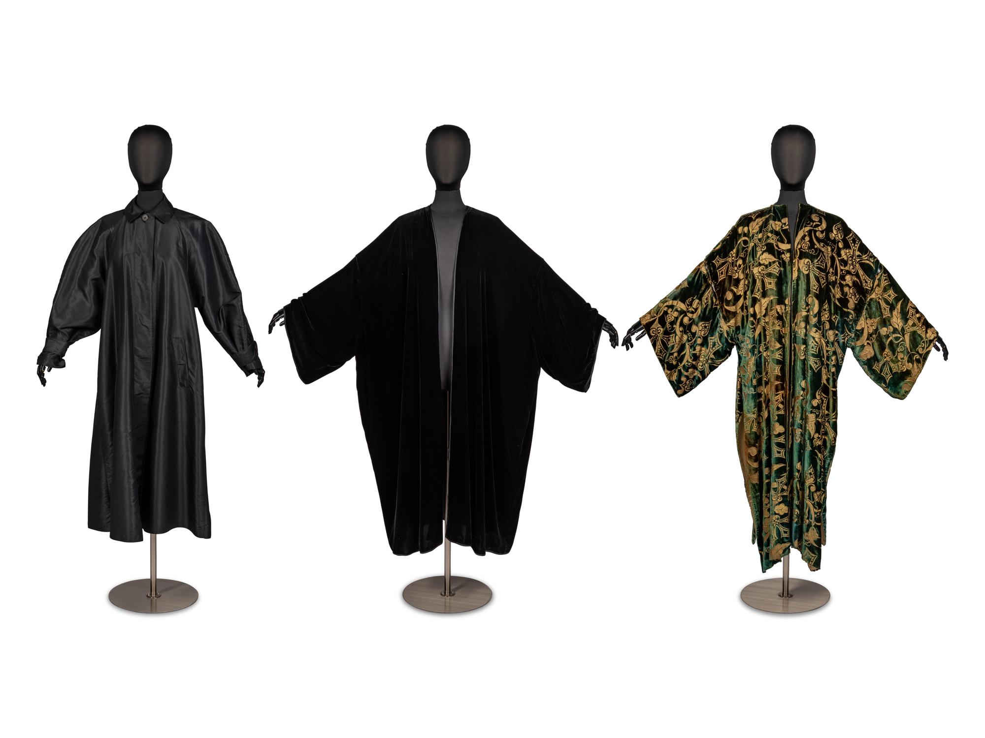 Isaac Mizrahi Robe, Patricia Lester Robe, and Ultimo Jacket, 1980-90s