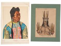 [NATIVE AMERICANS]. A group of photographs and prints of Native American subjects, highlighted by cabinet card of Oglala Lakota Chief Low Dog.