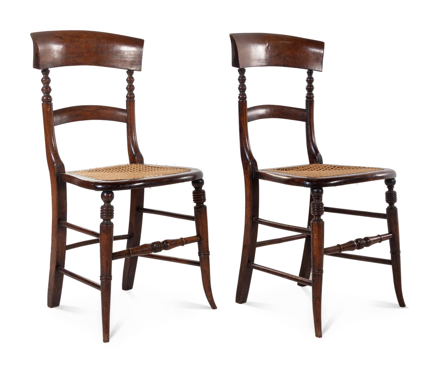 Set of Four Victorian Mahogany Game Chairs