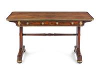 A Regency Gilt Bronze Mounted Rosewood Sofa Table