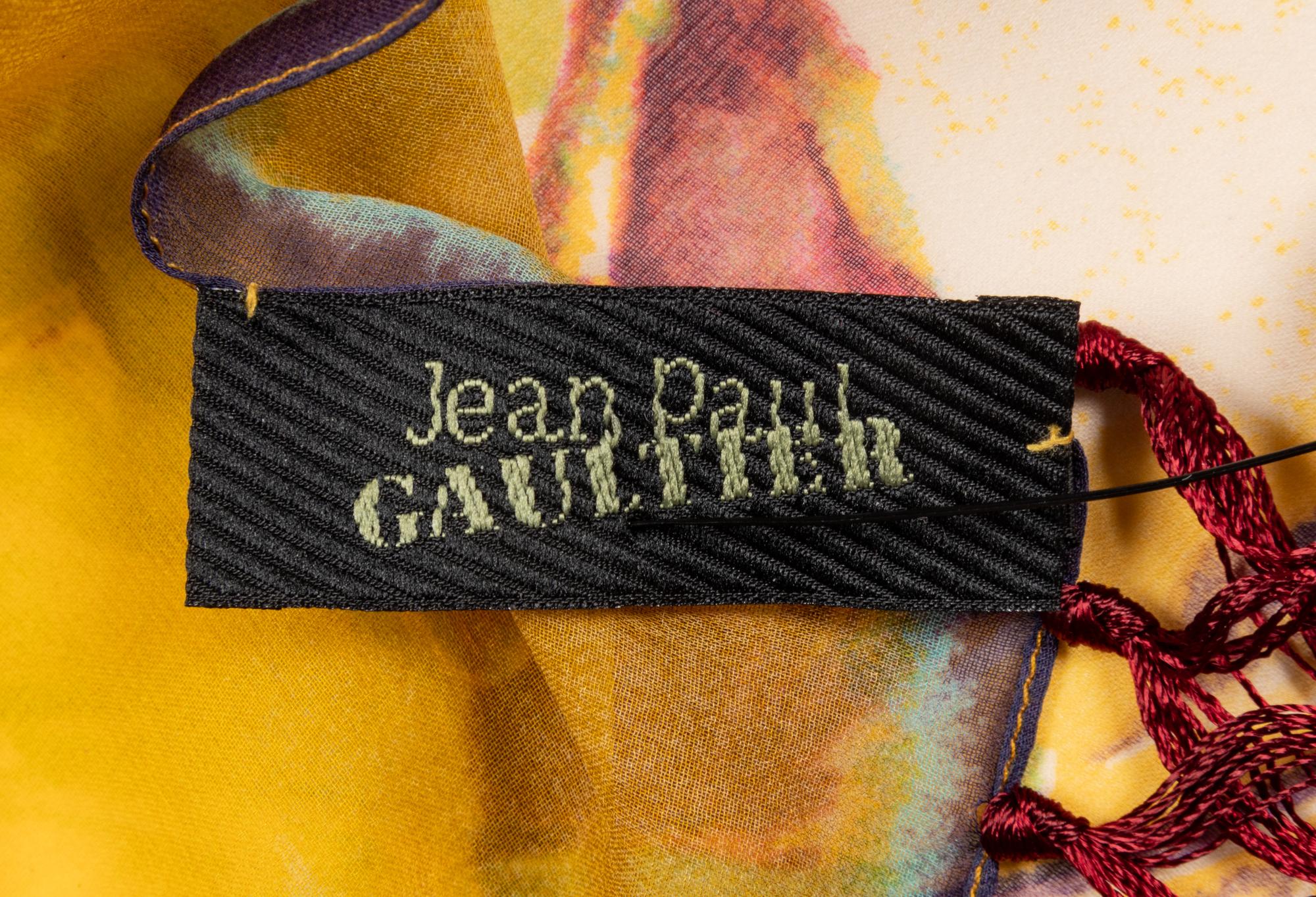 Seven Designer Scarves: Two Gucci, One Jean Paul Gaultier, Two Must de Cartier, One Hermès, One Christian Dior