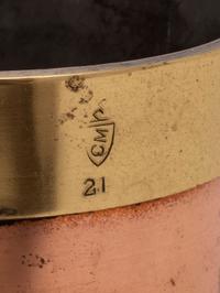 A Set of Six American Copper and Brass Liquid Measures