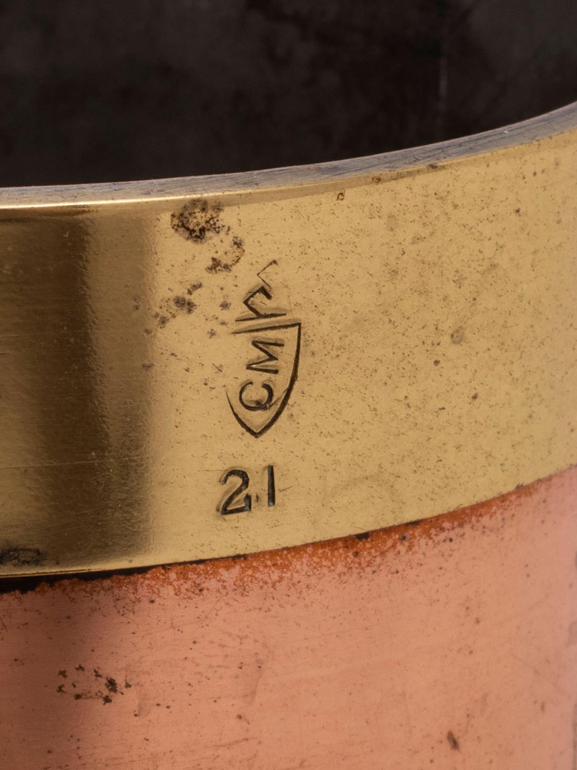 A Set of Six American Copper and Brass Liquid Measures