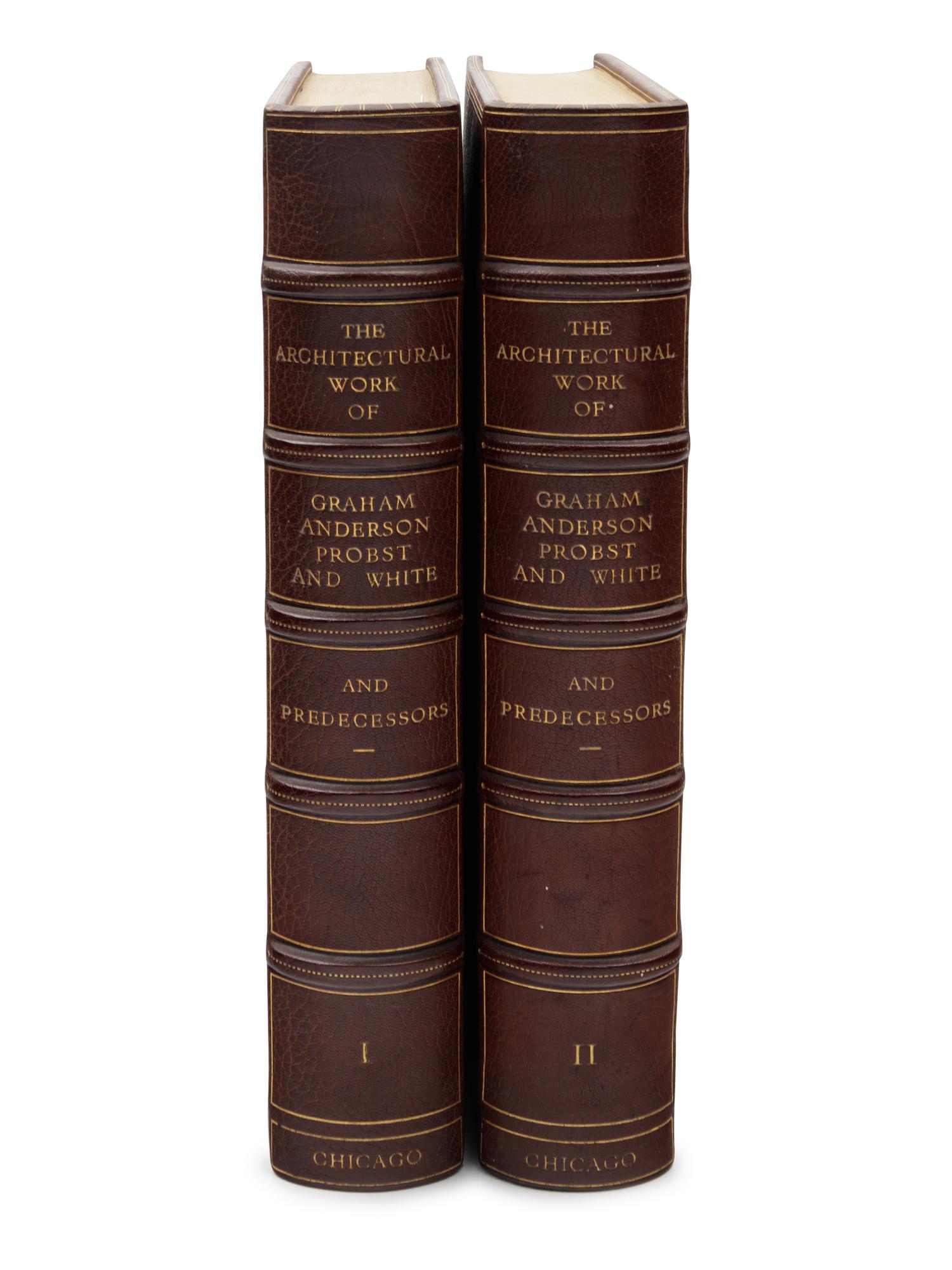 [ARCHITECTURE] -- [GRAHAM, ANDERSON, PROBST & WHITE]. The Architectural Work of Graham Anderson Probst & White, Chicago and Their Predecessors D. H. Burnham & Co. and Graham Burnham & Co . London: Privately Published by B. T. Batsford Ltd., 1933.