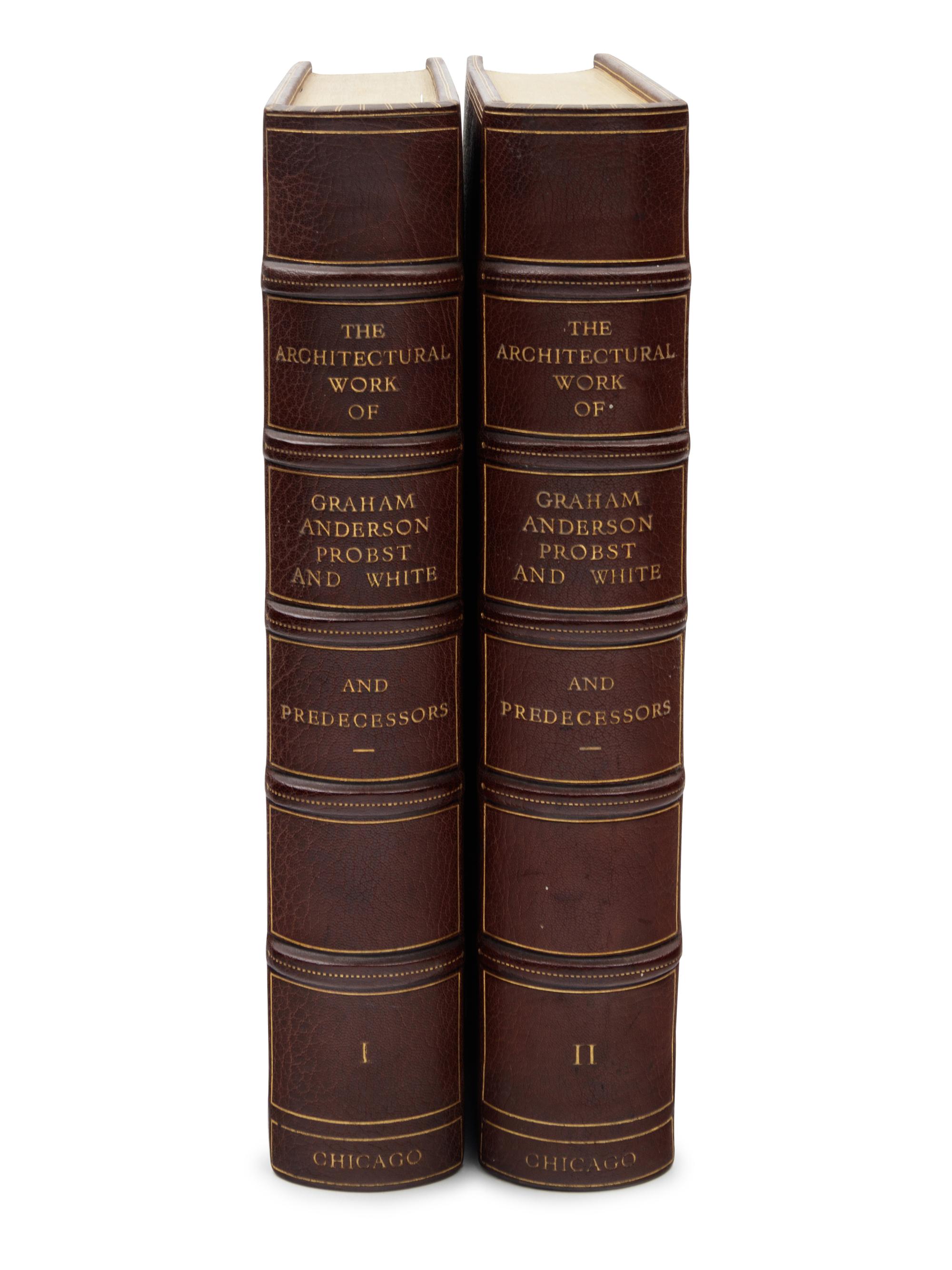 [ARCHITECTURE] -- [GRAHAM, ANDERSON, PROBST & WHITE]. The Architectural Work of Graham Anderson Probst & White, Chicago and Their Predecessors D. H. Burnham & Co. and Graham Burnham & Co . London: Privately Published by B. T. Batsford Ltd., 1933.