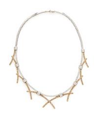 COLORED DIAMOND, DIAMOND, AND WHITE GOLD NECKLACE