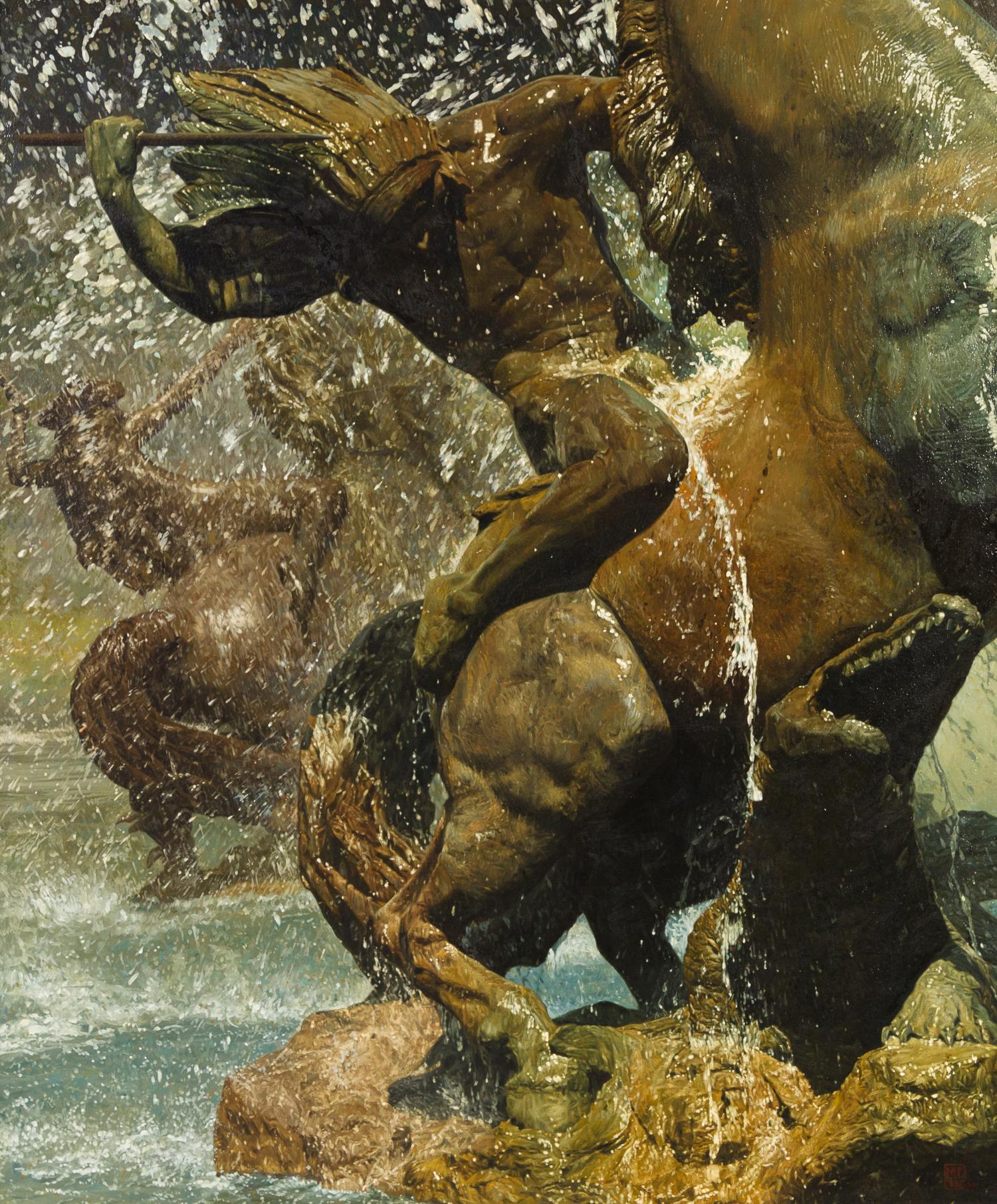 Mark Christopher Weber, (American, b. 1949), Brave Fighting Alligator, 1978