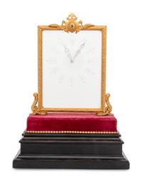 A French Gilt-Bronze Mounted Mystery Clock