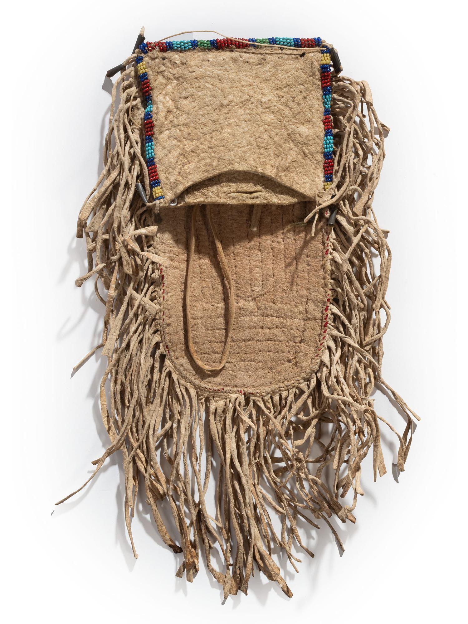 Sioux Beaded Hide Belt Pouch