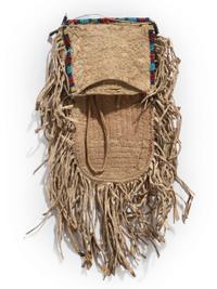 Sioux Beaded Hide Belt Pouch