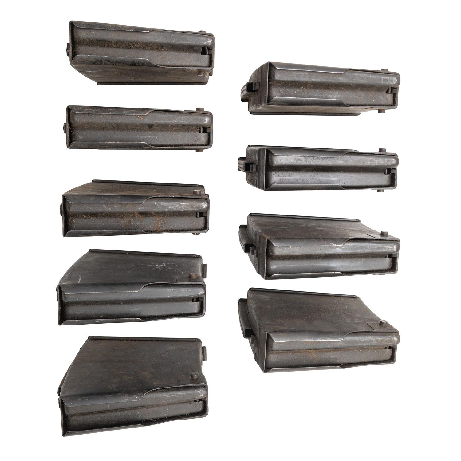 Lot of (9) Solothurn Magazines for the S18-100 and S18-154 20mm Anti-Tank Rifles