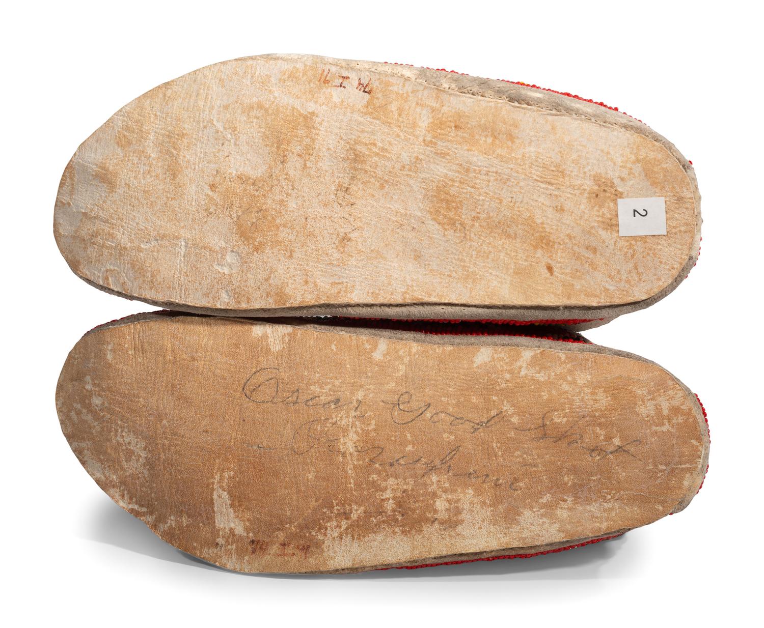 Plains Beaded Hide Moccasins