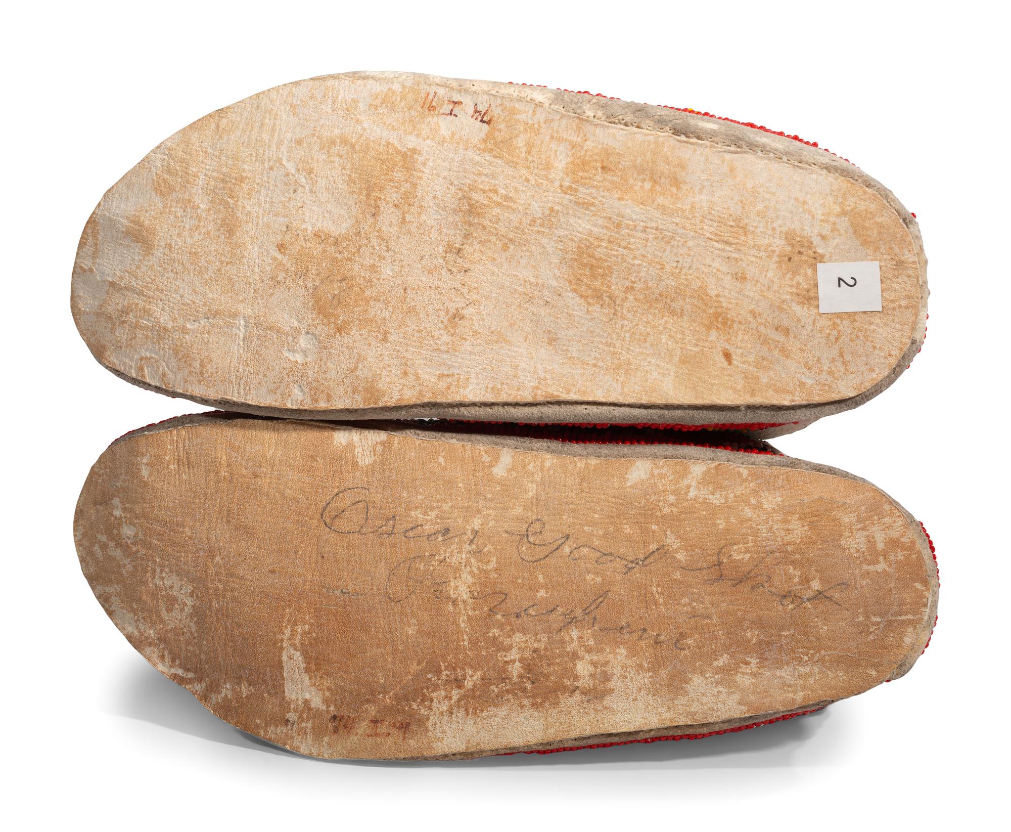 Plains Beaded Hide Moccasins