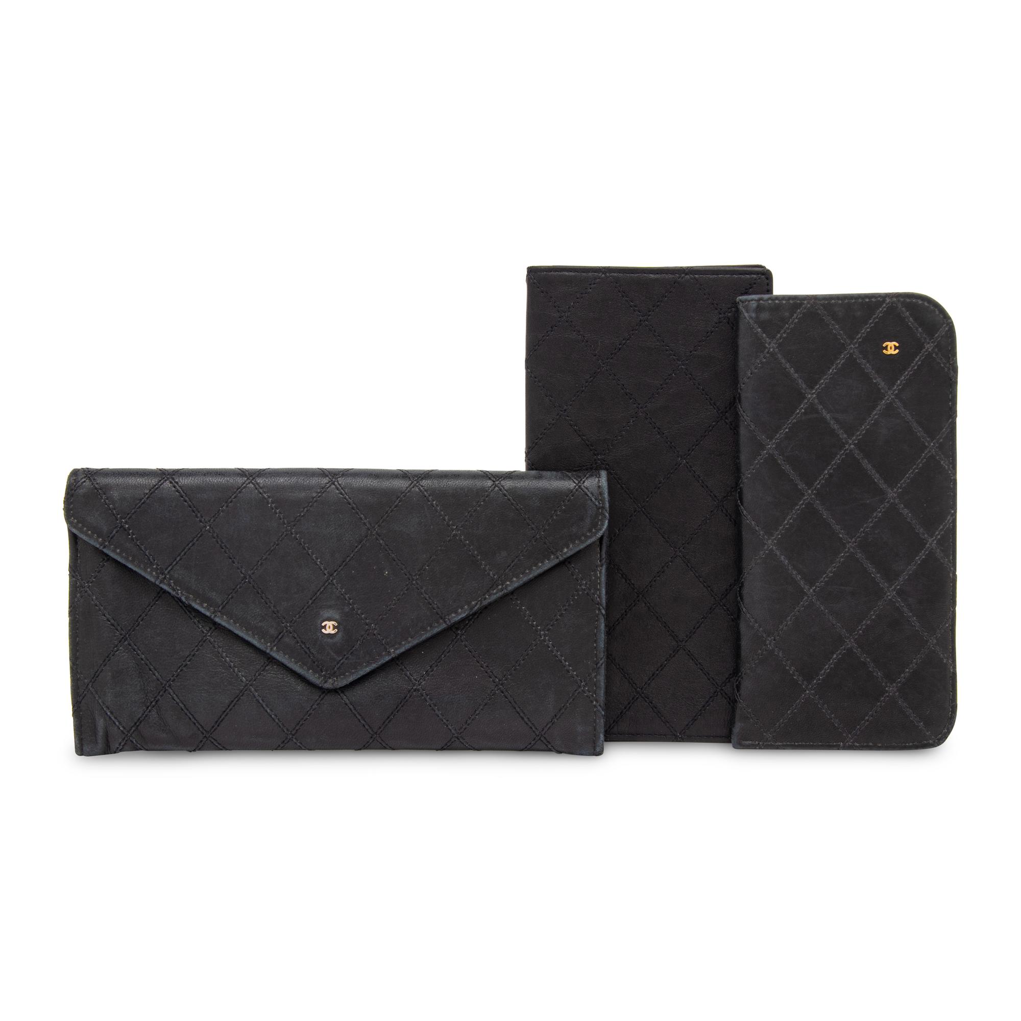 Chanel, Three Black Leather Articles
