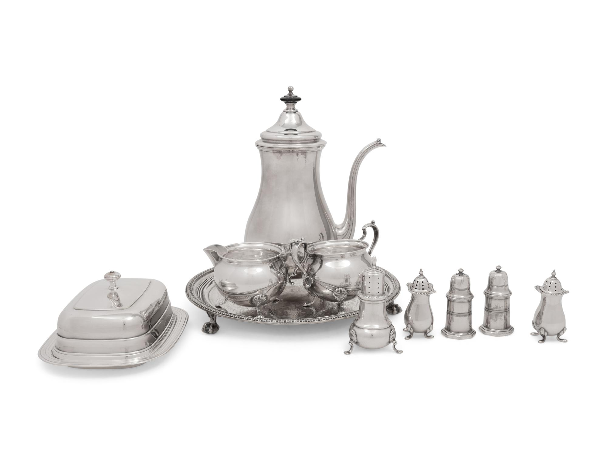 APPROVED FOR DONATION A Group of Silver and Silver-Plate Table Articles