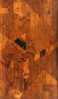 A Victorian Part Ebonized Tray Table on a Faux Bamboo Stand