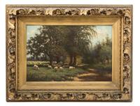 Artist Unknown, (19th Century), Sheep in Pasture