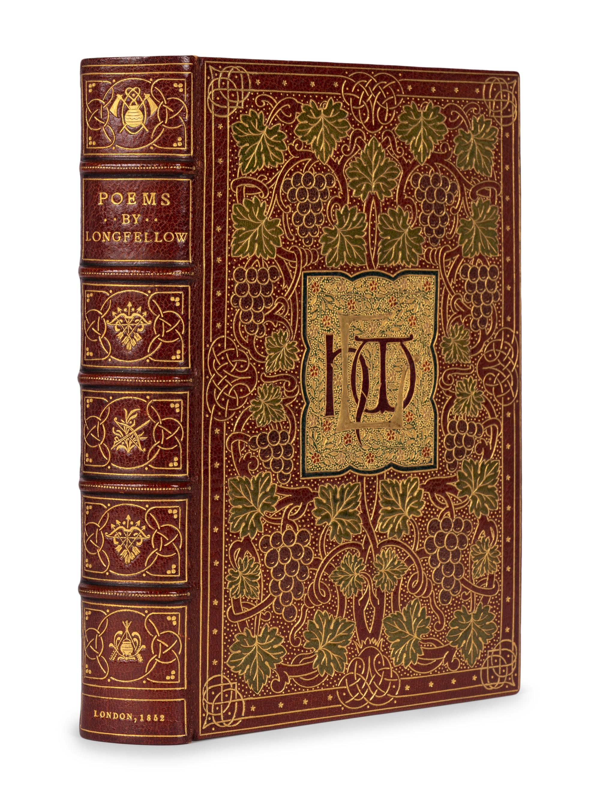 [BINDING -- SANGORSKI & SUTCLIFFE]. LONGFELLOW, Henry Wadsworth (1807-1882). Poems . London: David Bogue, 1852.